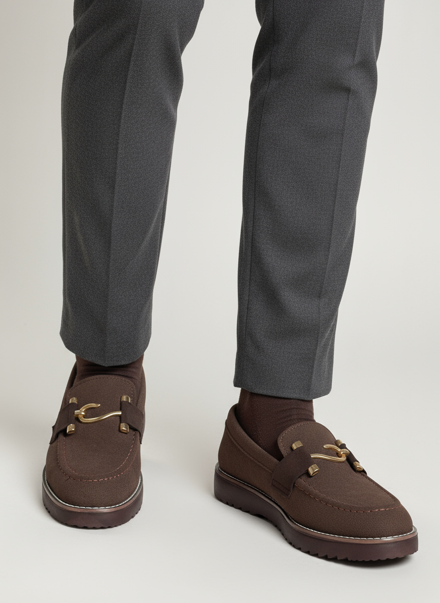 Mans Sweat lather Shoes Brown