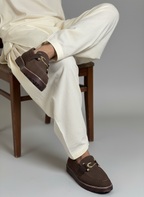 Mans Sweat lather Shoes Brown