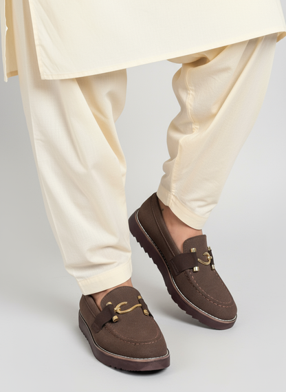 Mans Sweat lather Shoes Brown