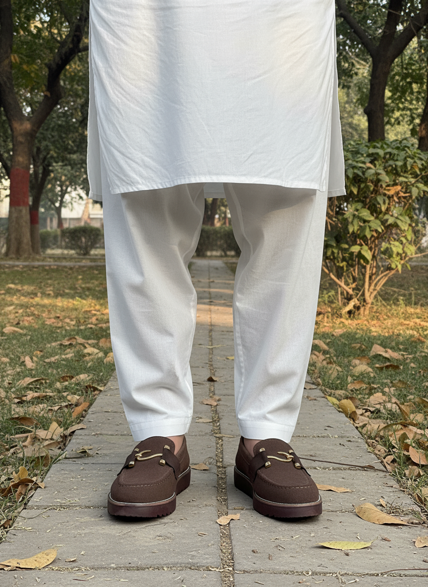 Mans Sweat lather Shoes Brown