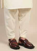 Narozi Hand Made Chappal ( Black/Maroon)