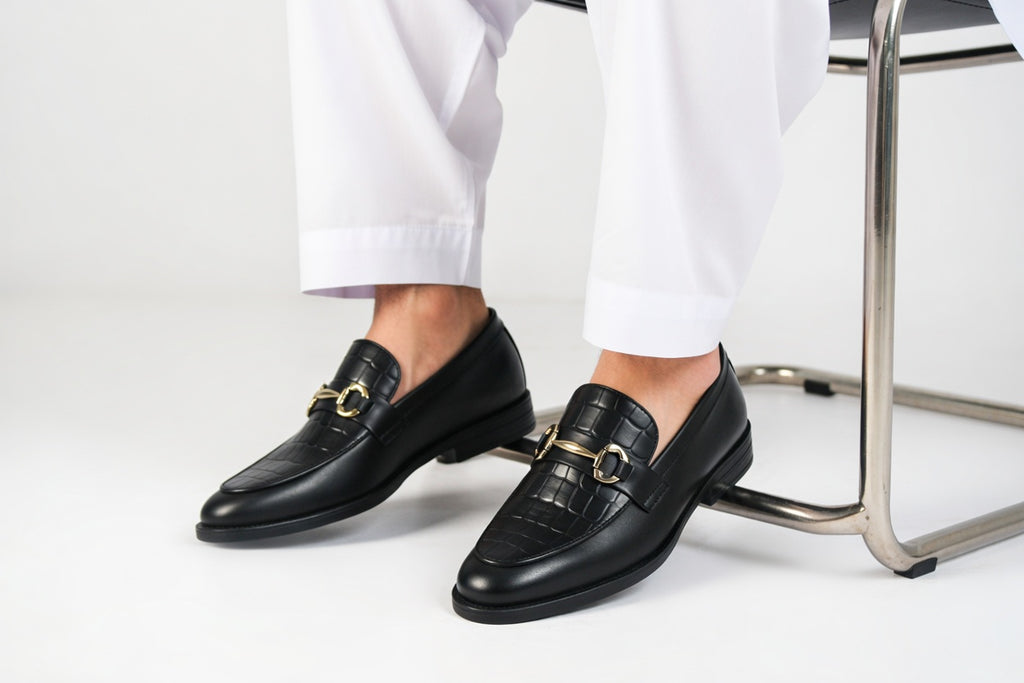 Men Formal ShoPremium Black Leather Loafers for Men