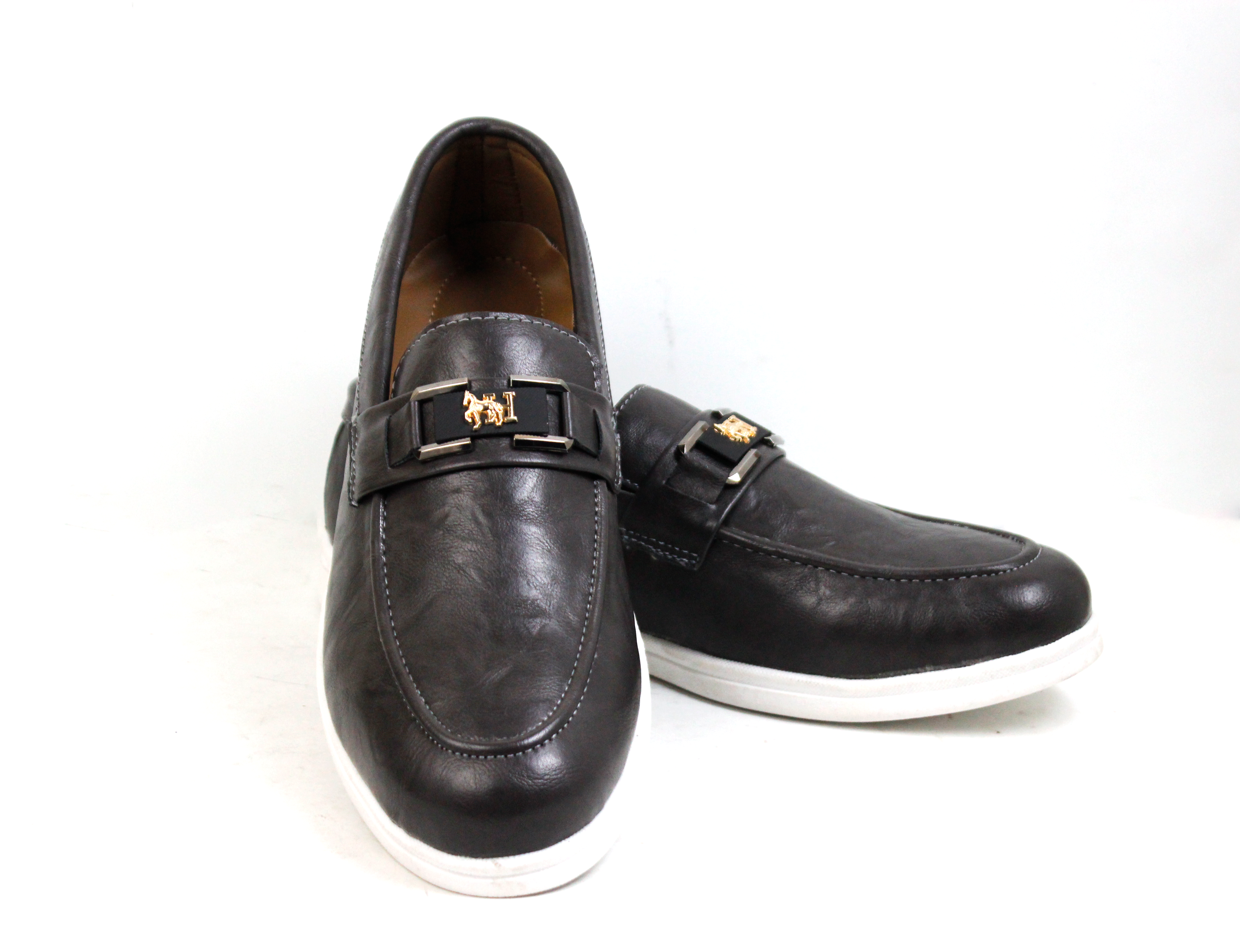 Man Stylish Hand Made Shoes (Gray)