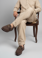 Mans Sweat lather Shoes Brown